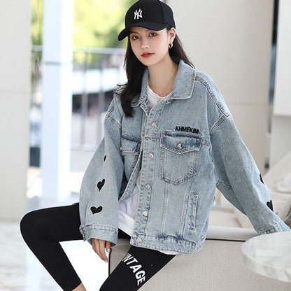 話題沸騰中 ファッション感満々 気質アップ デニム ジャケット E-9441