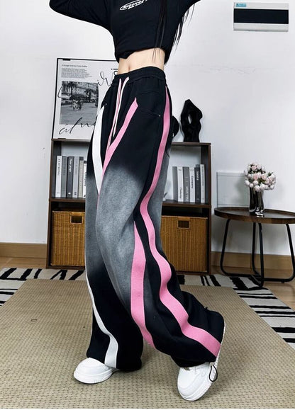 話題沸騰中 個性的なデザイン スタイルアップ 2色 ジョガーパンツ E-9526