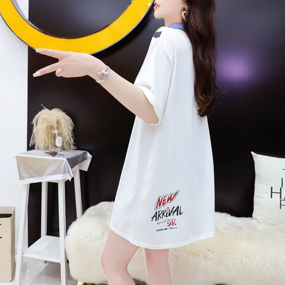 主役級 エレガント ファッション 半袖シャツE-6761