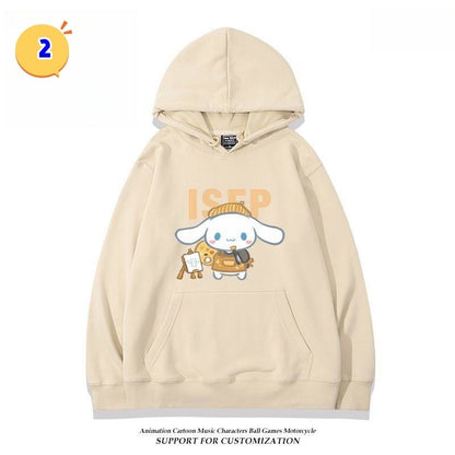 好感度UP プリントロゴゆったり フード付きパーカーins-4864