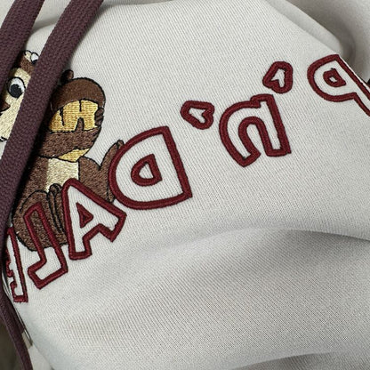 【裏起毛】韓国系 刺繡ロゴ厚手ゆったりフード付きパーカ全3色 ins-4740