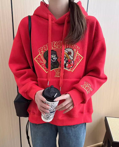 【裏起毛】超人気 ファッション スウィート 刺繍 パーカーins-6357