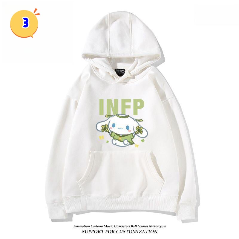 好感度UP プリントロゴゆったり フード付きパーカーins-4864