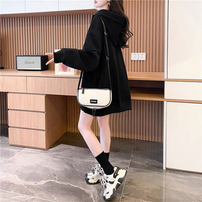 質感のいい ビッグロゴ オーバーサイズ フード付きパーカー全2色ins-4848