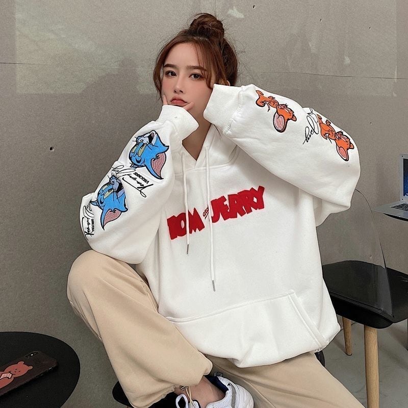 【人気急上昇中！】（裏起毛あり） 美人度アップ 刺繍ロゴフード付きパーカー  全2色ins-4363