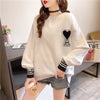 シンプル ファッション 切り替え プリント Tシャツ カットソーins-3664