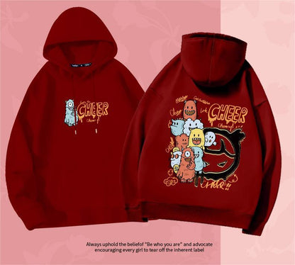 今季も大流行 プリントロゴ フード付きパーカ全5色トップスins-4806