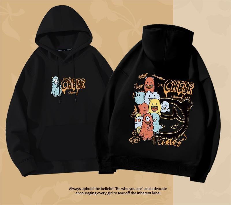 今季も大流行 プリントロゴ フード付きパーカ全5色トップスins-4806