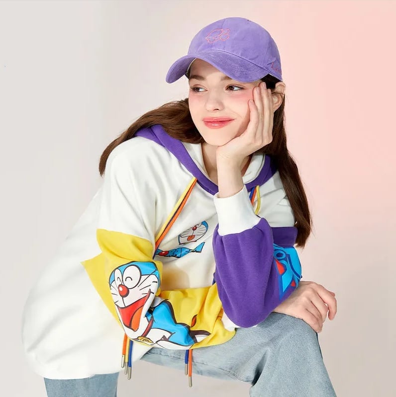 ストレート系 カラーマッチング プリントロゴ フード付き パーカーins-5195