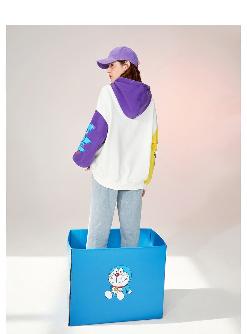 ストレート系 カラーマッチング プリントロゴ フード付き パーカーins-5195