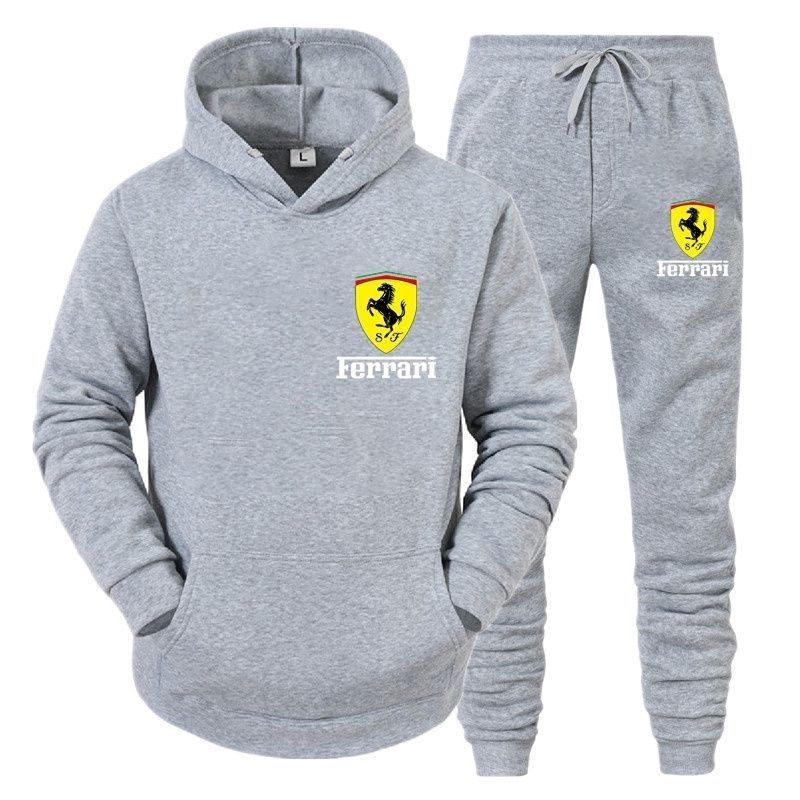 質感のいい セットアップ パーカー+パンツ-A634