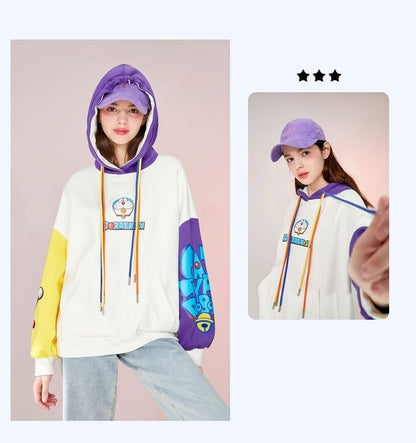 ストレート系 カラーマッチング プリントロゴ フード付き パーカーins-5195