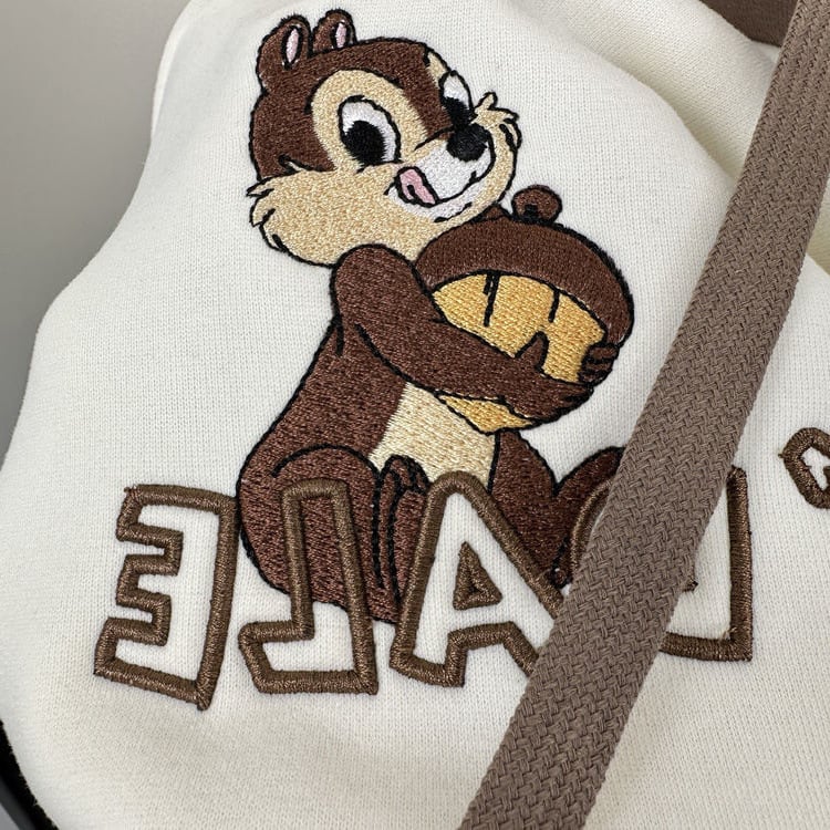 【裏起毛】韓国系 刺繡ロゴ厚手ゆったりフード付きパーカ全3色 ins-4740