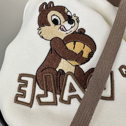 【裏起毛】韓国系 刺繡ロゴ厚手ゆったりフード付きパーカ全3色 ins-4740