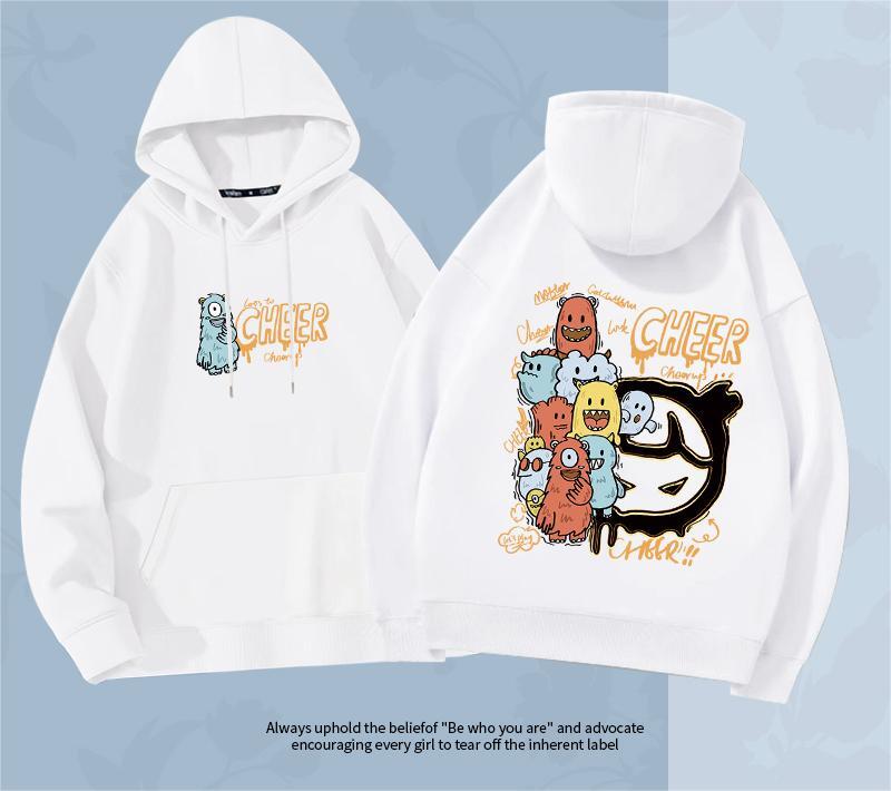 今季も大流行 プリントロゴ フード付きパーカ全5色トップスins-4806