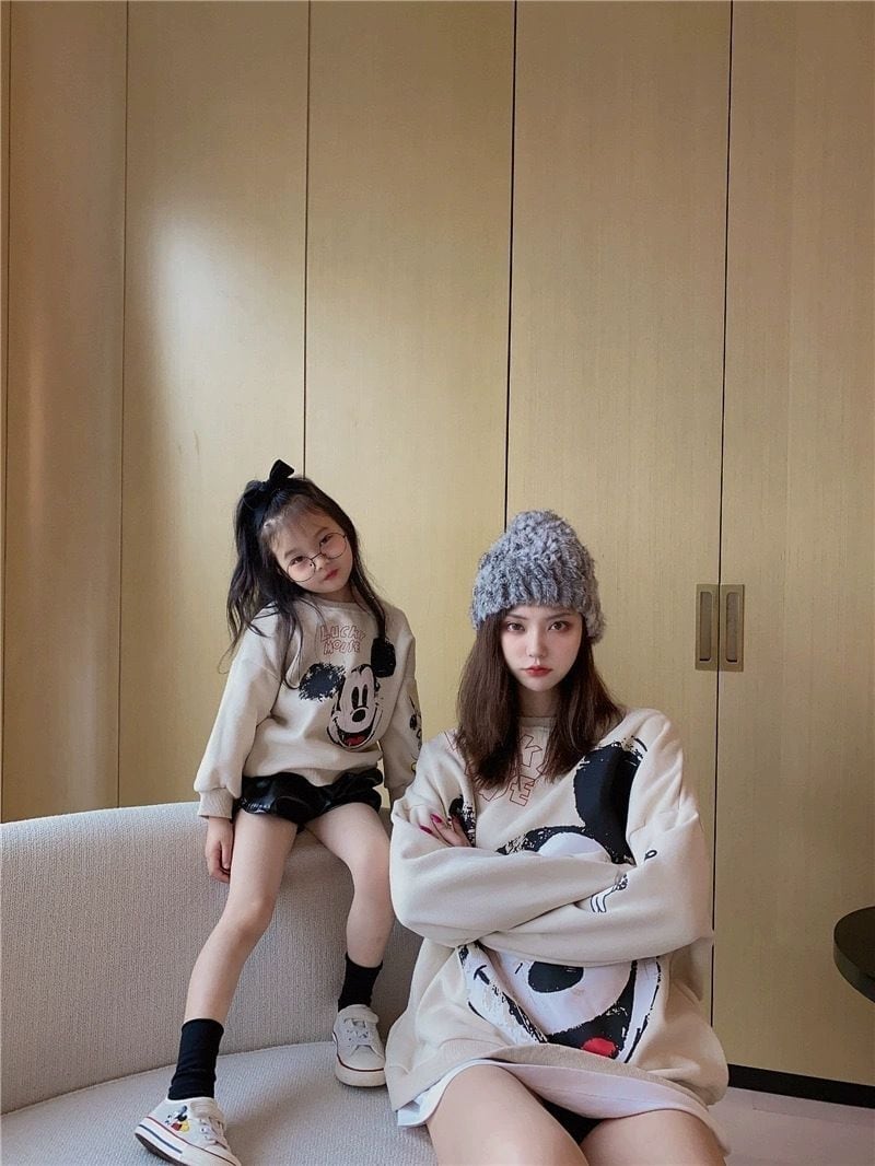 大活躍親子ペアルックパーカーins-5232