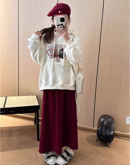 【裏起毛】超人気 ファッション スウィート 刺繍 パーカーins-6357