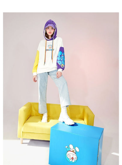 ストレート系 カラーマッチング プリントロゴ フード付き パーカーins-5195