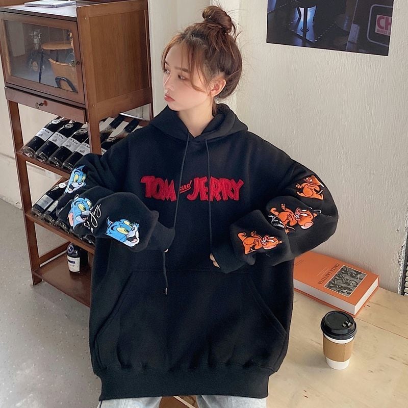 【人気急上昇中！】（裏起毛あり） 美人度アップ 刺繍ロゴフード付きパーカー  全2色ins-4363