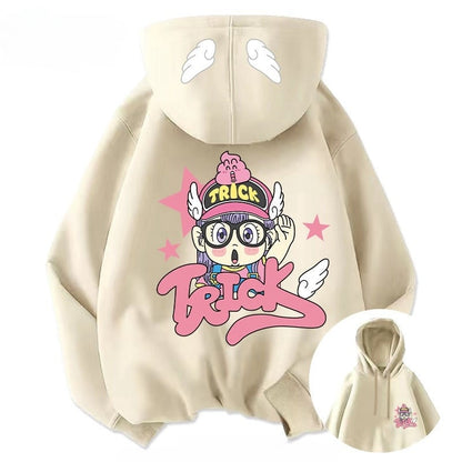 【裏起毛】おすすめ カジュアル キュート 個性派 パーカーins-6321