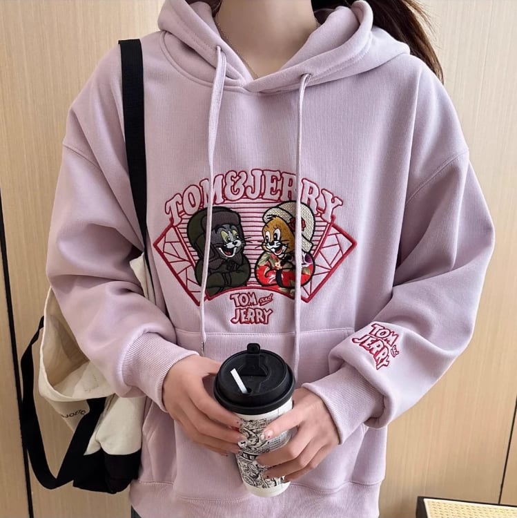 【裏起毛】超人気 ファッション スウィート 刺繍 パーカーins-6357